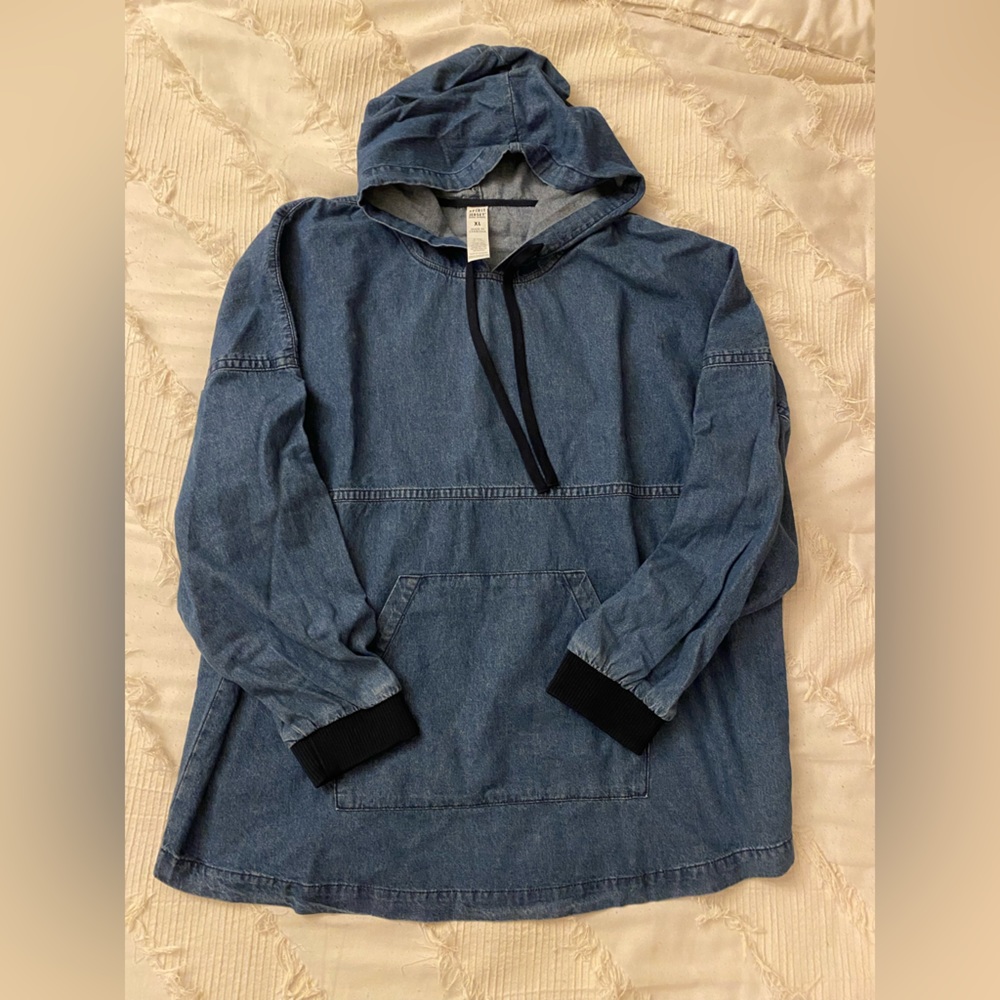 Spirit Jersey NWOT size XL unisex denim oversized hoodie
